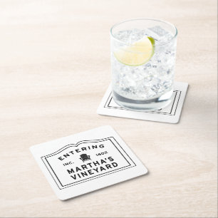 Porta-copo De Papel Quadrado Martha's Vineyard Adirondack Cadeira