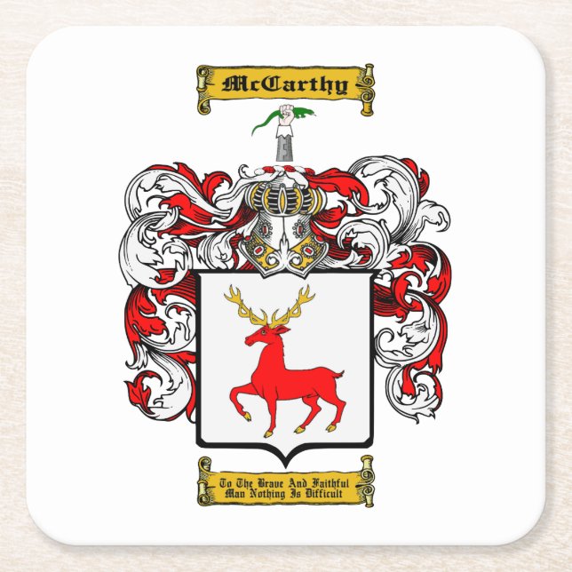 Porta-copo De Papel Quadrado McCarthy (Frente)