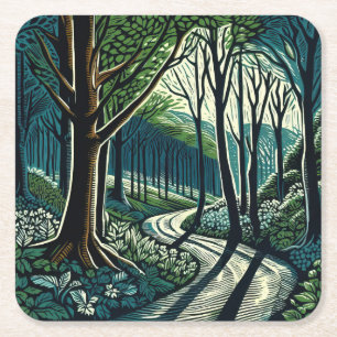 Porta-copo De Papel Quadrado Meander