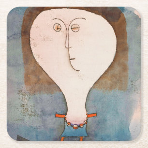 Porta-copo De Papel Quadrado Medo de uma Menina, Klee