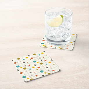 Porta-copo De Papel Quadrado Meio século