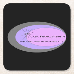 Porta-copo De Papel Quadrado Meio século customizável moderno