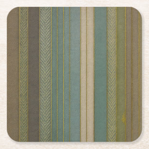 Porta-copo De Papel Quadrado Meio século Moderno de Stripes Mudadas Impressão