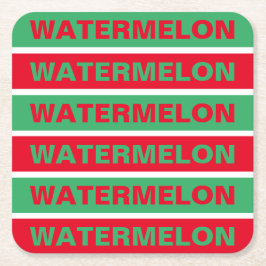 Porta-copo De Papel Quadrado Melancia