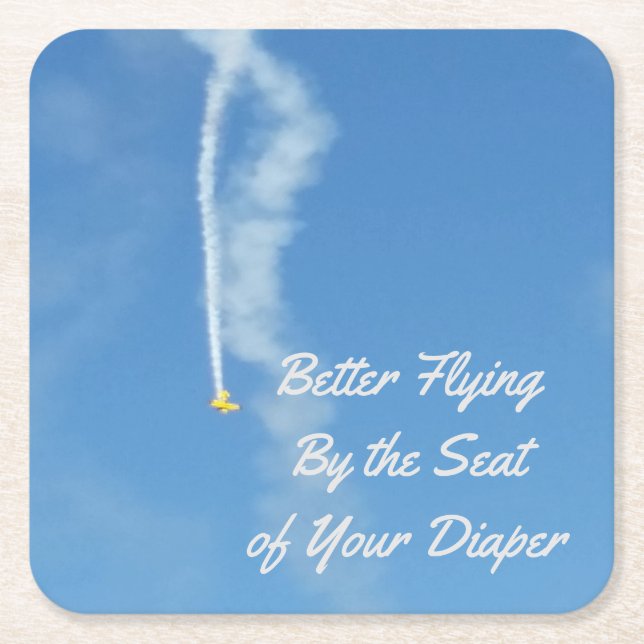 Porta-copo De Papel Quadrado Melhor Porta copos voadora (Frente)