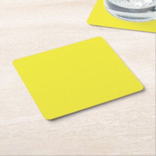 Porta-copo De Papel Quadrado Melhore Seu Design com Fundo Amarelo
