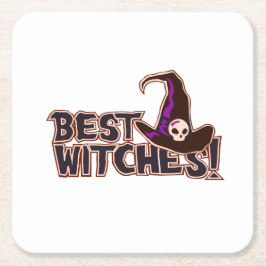 Porta-copo De Papel Quadrado Melhores Bruxas