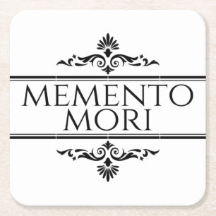 Porta-copo De Papel Quadrado Memento Mori
