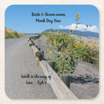 Mesa de flor de estrada de montanha oeste do país 