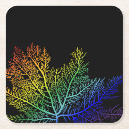 Porta-copo De Papel Quadrado Mesa LGBTQ+ vibrante