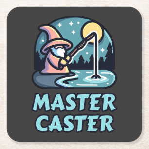 Porta-copo De Papel Quadrado Mestre Caster Fantasy Pesca