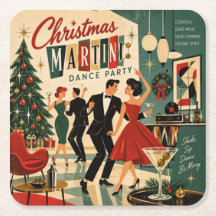 Mid Century Hip Martini Dance Christmas Party