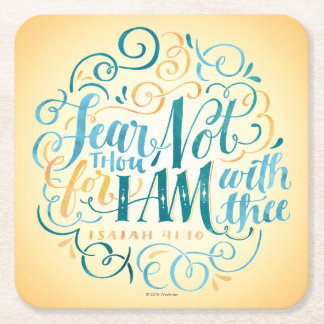 Porta-copo De Papel Quadrado Mil do medo não, porque eu somos com Thee