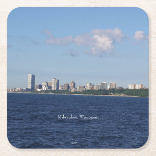 Porta-copo De Papel Quadrado Milwaukee - porta copos de papel Skyline