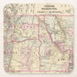 Porta-copo De Papel Quadrado Minério, lavagem, IDA, Mont