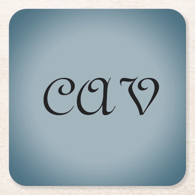 Porta-copo De Papel Quadrado Mochila com texto desenhado (Frente)