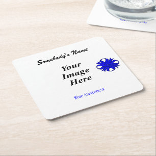 Porta-copo De Papel Quadrado Modelo de Fita Azul por Kenneth Yoncich