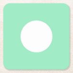 Porta-copo De Papel Quadrado Modelo Elegante Moderno de Ponto Branco Verde da C<br><div class="desc">Porta copos de Papel Quadrado de Modelo Vazio de Ponto Branco Moderno e Elegante Verde da Mint.</div>