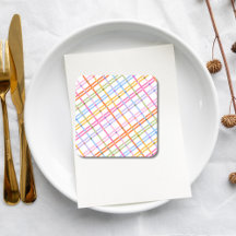 Modern Colorful Plaid Baby Shower Theme