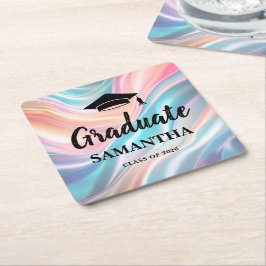 Porta-copo De Papel Quadrado Modern Graduation