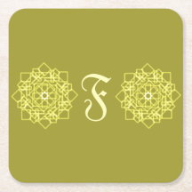 Modern Simples listras listras monograma floral