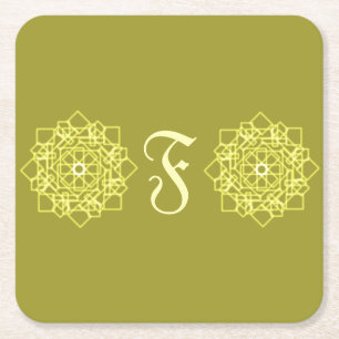 Porta-copo De Papel Quadrado Modern Simples listras listras monograma floral