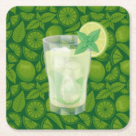 Porta-copo De Papel Quadrado Mojito