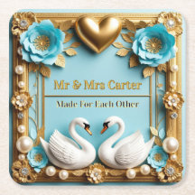Moldura de Casamento de Cisne Para Decoração de Ca