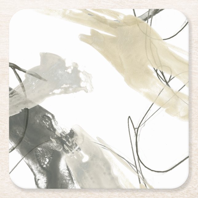 Porta-copo De Papel Quadrado Momentum monocromático (Frente)