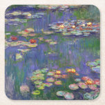 Porta-copo De Papel Quadrado Monet Water Lily - Pintura de plataforma<br><div class="desc">Monet Water Lily - Esta pintura clássica de Monet foi pintada por Claude Monet em 1916. Faz parte da sua famosa coleção de lírios aquáticos onde ele pinta em seu jardim em Giverney,  França. Uma pintura de obra-prima.</div>