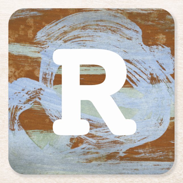 Porta-copo De Papel Quadrado Monograma | Harbour Sunset (Frente)