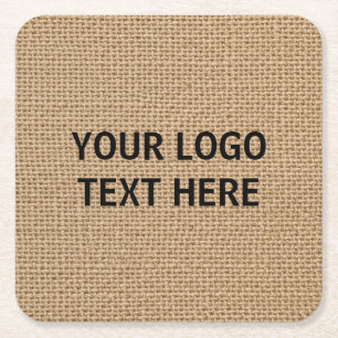 Porta-copo De Papel Quadrado Monograma personalizado de sobrenome familiar em l