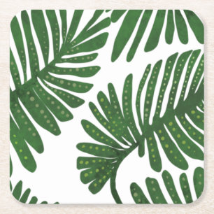 Porta-copo De Papel Quadrado Monstera