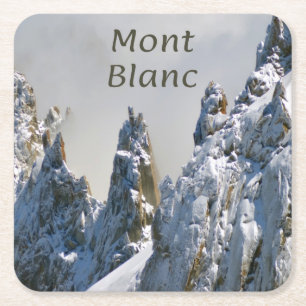 Porta-copo De Papel Quadrado Mont Blanc Monte Bianco White Mountain Alps Europa