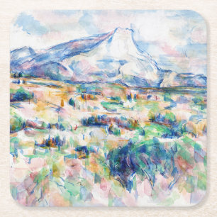 Porta-copo De Papel Quadrado Mont Sainte-Victoire, Paul Cezanne