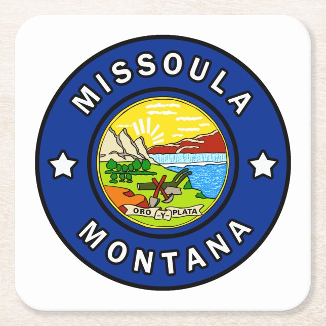 Porta-copo De Papel Quadrado Montana (Frente)