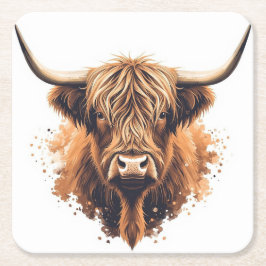 Porta-copo De Papel Quadrado Montanha Alta Coo Coaster