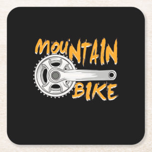 Porta-copo De Papel Quadrado Montanha Bike Art