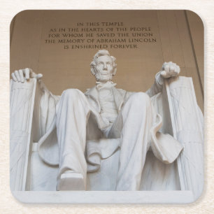 Porta-copo De Papel Quadrado Monuments The Lincoln Memorial