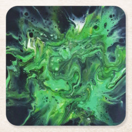 Porta-copo De Papel Quadrado Motif abstrait. Anetka.