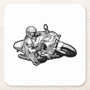 Porta-copo De Papel Quadrado Motocicleta