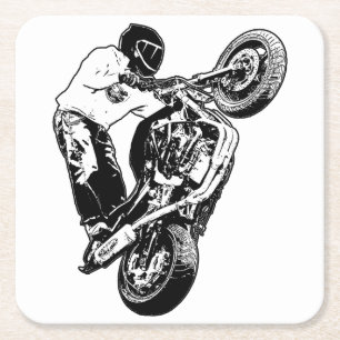 Porta-copo De Papel Quadrado Motocicleta