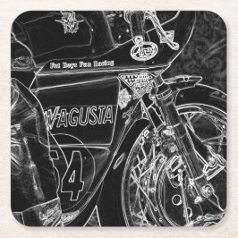 Porta-copo De Papel Quadrado Motociclo 1