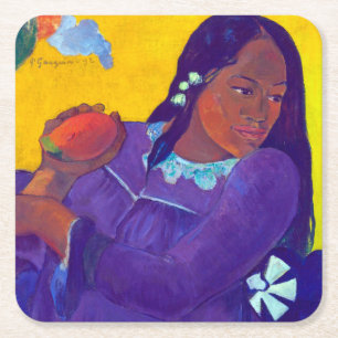 Porta-copo De Papel Quadrado Mulher com manga, Gauguin