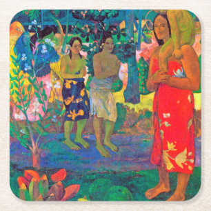 Porta-copo De Papel Quadrado Mulheres Taitianas, Gauguin
