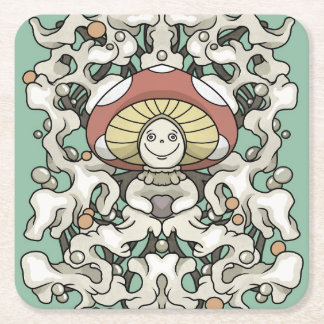 Porta-copo De Papel Quadrado Mushroom