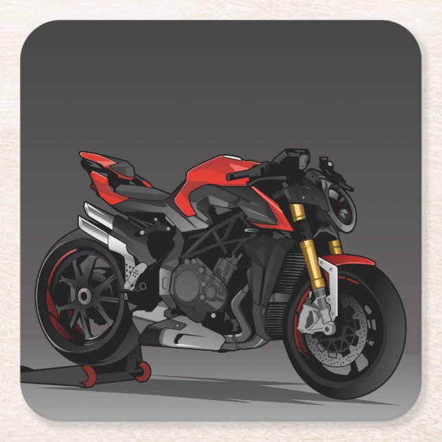 Porta-copo De Papel Quadrado MV Agusta Brutale 1000RR (Frente)
