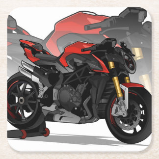Porta-copo De Papel Quadrado MV Agusta Brutale 1000RR with special background