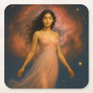 Porta-copo De Papel Quadrado Mystik Woman – Glasuntersetzer