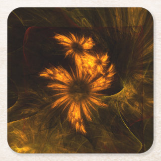 Porta-copo De Papel Quadrado Mystique Garden Abstrato Art